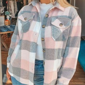 Plaid shacket size small